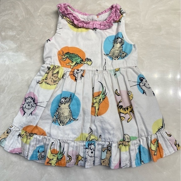 Dr. Seuss 18M Ruffle Dress Sleeveless 18 Months - Picture 14 of 14